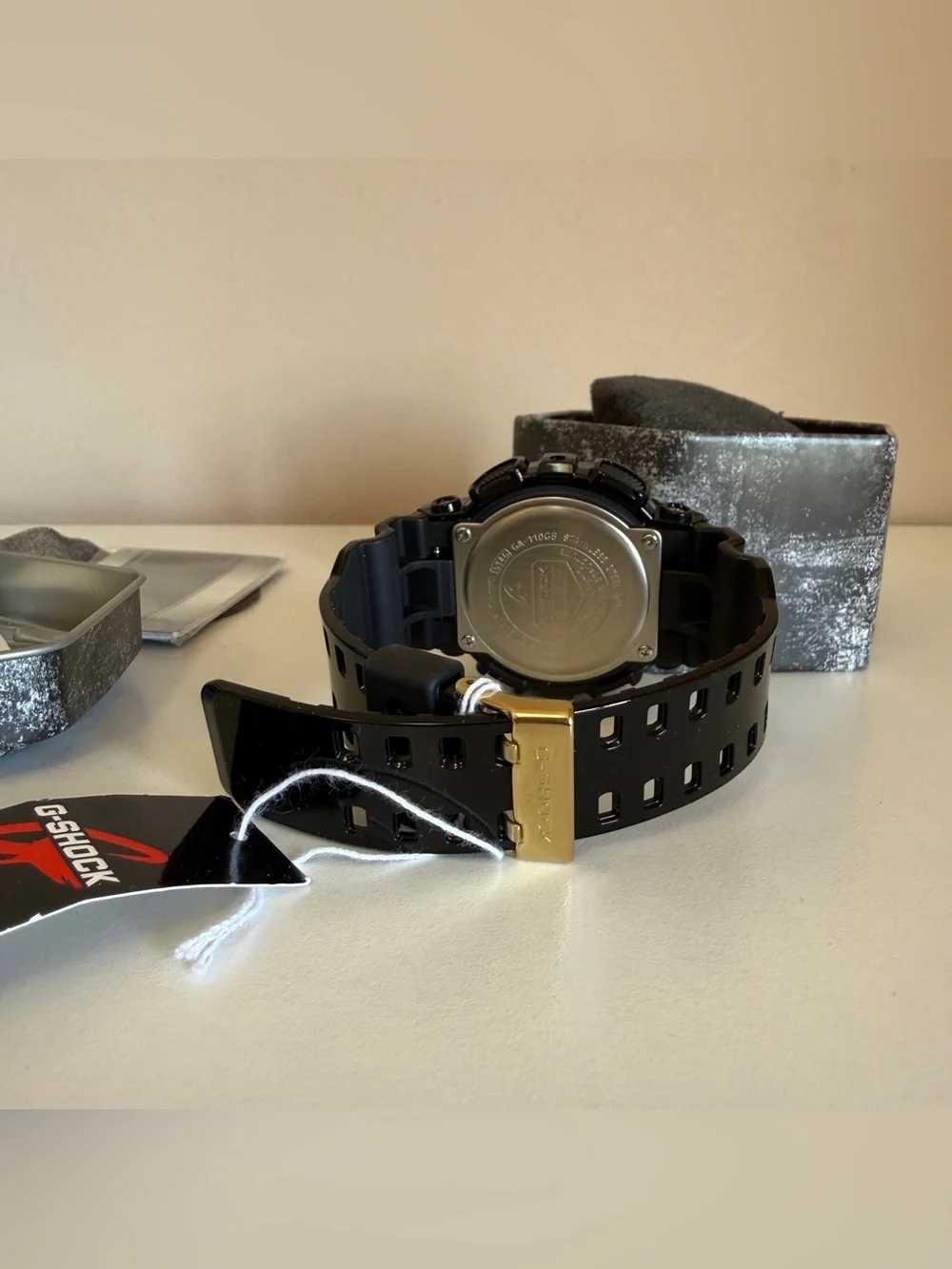 Casio G-Shock Black and Gold Analog-Digital Sport Watch GA110GB